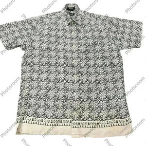 Nautica Casual Short Sleeve Floral Silk/ Linen Size S